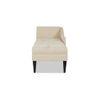 andres Fabric Chaise Launger in Beige Colour