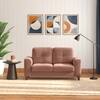 Verona Premium 2 Seater Fabric Sofa in Mocha Mouse Velvet Colour