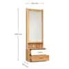 Grace Engineered Wood Dressing Table in Sebastain Oak