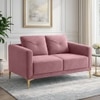 Arab Velvet 2 Seater Sofa Peach Color
