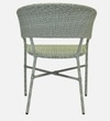Geelong Wicker Chair White And Black Finish
