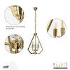 Arvin Gold Metal Hanging Light