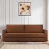 Flycon 3 Seater Pull Out Sofa cum Bed  in Brown Colour
