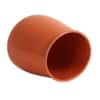 Glossy Flower Pot Single In Orange Colour