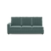 Apollo Compact Sofa (Colour : Dusty Turquoise Velvet, Cushion : Hard, Back Type : High Back, Seating Capacity : Right Aligned 3 Seater + Right Aligned Chaise)