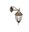 QUILVEX Antique Gold Decorative Aluminium Outdoor Wall Lamp