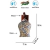 Devansh Solid Wood Electric Wall Light in Brown Colour with Multi Shade Count of 1 Light