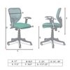 Odrione Low Back Ergonomic Chair in Dark Green Colour