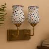 Devansh Metal Electric Wall Light in Antique Gold Colour with Multi Shade Count of 1 Light