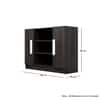 Hexa Engineered Wood Bookshelf in Flower Wenge Colour