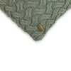 Criss Cross Deep Lichen Green Decorative Cushion Cover 12 x 20 Inches