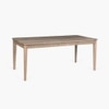 Dune Solid Wood Dining Table in White Colour