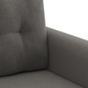 Winston 2 Seater Fabric Sofa in Yessica Grey Colour