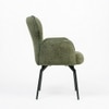 Cotton Fabric Dining Chair in Green Colour