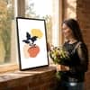 The Castle Decor Boho Abstract Botanical Wall Art Set of 2 Design 4 11x17 Inch