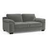 Esquel Luxe 3 Seater Fabric Sofa in Ash Grey Velvet Colour