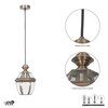 Nolan Single Light Ceiling Pendant In Antique Brass Finish