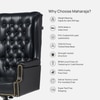Maharaja Leatherette High Back Director Chair In Black Colour