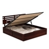 Perper Solid Wood King  Size Bed Without Storage (Walnut Finish)