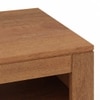 Epsilon Solid Wood Coffee Table In Amber Walnut Finish