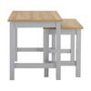 Wynmist Nesting Side Table Natural Mango Wood Top Grey Base