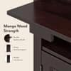 Mateo Solid Wood Bar Cabinet (Mahagony Finish)