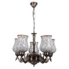 Devansh Dual Black Metal  Wallmounted Lamp With Cotton Black Metal  Shade