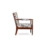 Silas Solid Wood Accent Chair in Brown Colour