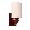 Devansh Solid Wood Electric Wall Light in White Colour with White Shade Count of 1 Light