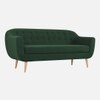Colam Velvet 3 Seater Sofa in Green Colour