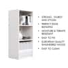 Hexa Engineered Wood Bookshelf Multipurpose Storage Rack in Frosty White Colour