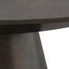 Odin Round Solid Wood Coffee Table In Mocha Walnut Finish