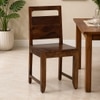 Gianni Solid Wood Dining Chair in Honey Finish - Set of 2