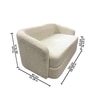 Elegantensemble Wood 2 Seater With Upholstery Non Storage Sofa In White Colour
