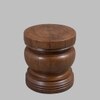 Boj Series Side Table & Bedside Table carved out of Solid Hardwood duly polished in Walnut Finish