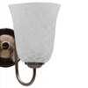 Devansh Steel Electric Wall Light in Steel Colour with White Shade Count of 2 Lights