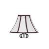 Azalea Multicolour Fabric Floor Lamp with Black Iron Base