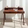 Virello Solid Wood  Desk In Honey Oak Finish