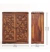 Parquet  Sheesham Wood Bar Cabinet in Honey Oak Finish