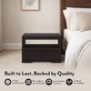 Ohio Solid Wood Bedside Table in American Walnut Finish