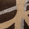 Jaipur Rugs Geometric Wool And Viscose 5x8 Feet Tobacco And Tan Hand Tufted Rug Carpet