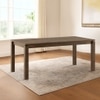 Atlas Solid Wood 6 Seater Dining Table In Danish Walnut Finish