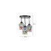 Casey Multicolour Glass Cluster Hanging Light