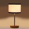 Devansh Multicolor Cotton Table Lamp With  Natural  Wood Base  & Steel Pipe (7X17 Inches)-8