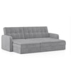 Peckham 3 Seater Click Clack Sofa Cum Bed In Granite Weave Colour