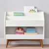 Mid Century Toy Dump with Bookrack Acron White