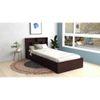 Takeo Engineered Wood Single Bed In Walnut Finish