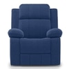 Griffin Fabric One Seater Manual Recliner in Lapis Blue Fabric Colour