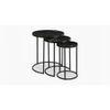 Livingston Metal Side Table in  Black Finish
