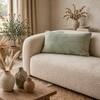 Violette Arch Green Cotton Knitted Decorative Cushion Cover 12 x 20 Inches